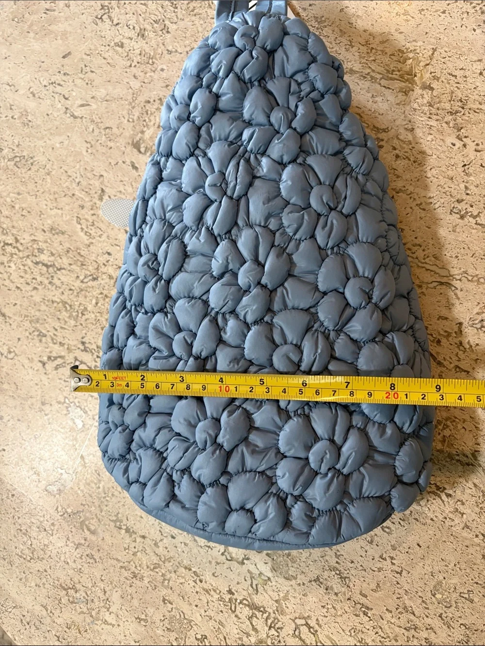 Wildfox Dusty Blue Quilted Floral Sling Bag NWT